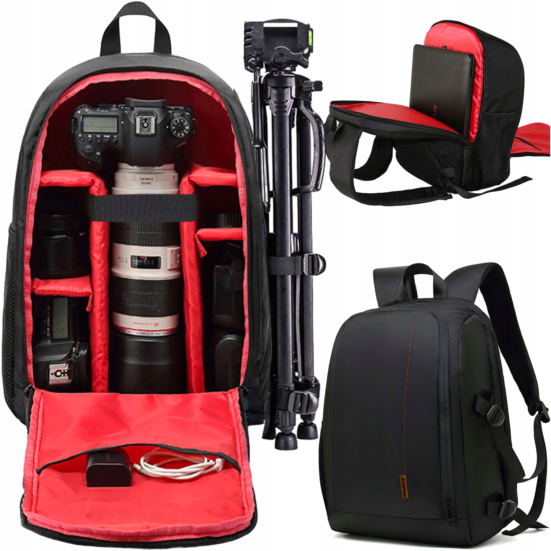 Batoh Fotobrašna pro fotoaparát a kameru Objektivu Notebook tabletu GoPro