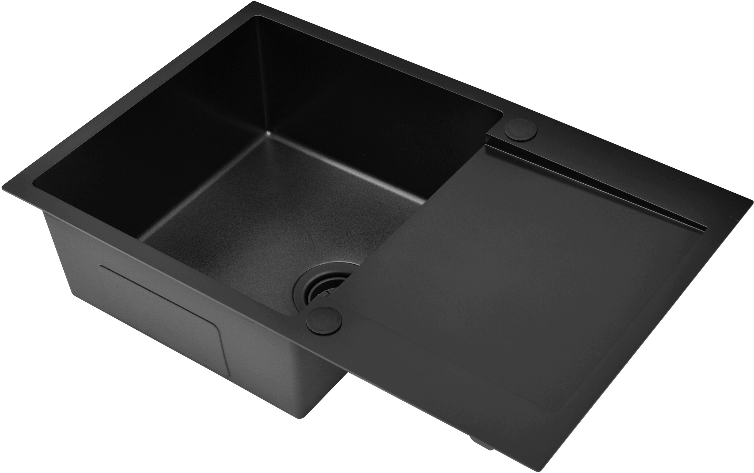 Naxos 160 New Pvd Black Pravá/Levá Ocel Dřez ocelové 1 komora s odkapávačem