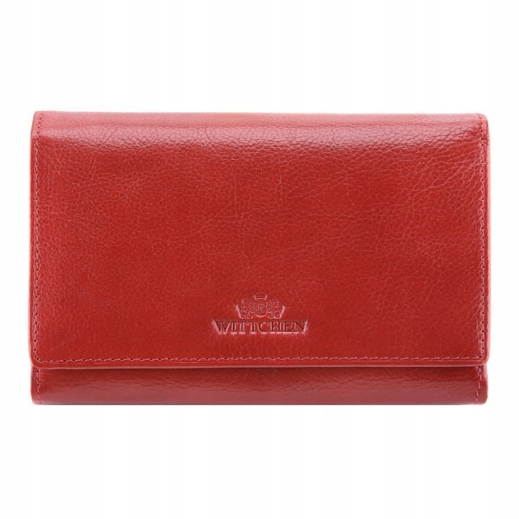 Červená dámská peněženka Wittchen Italy 21-1-361-3, elegantní z pravé kůže