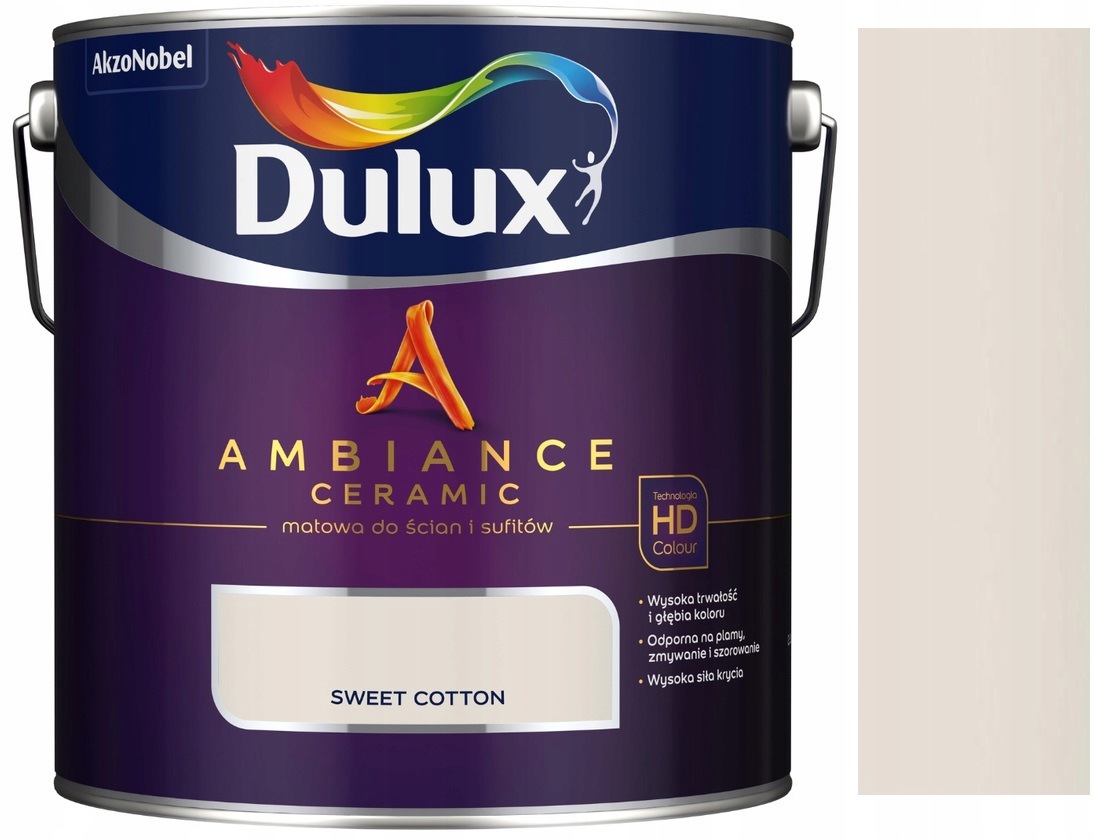 Dulux Ambiance Ceramic Farba Ceramiczna Sweet Cotton 5L