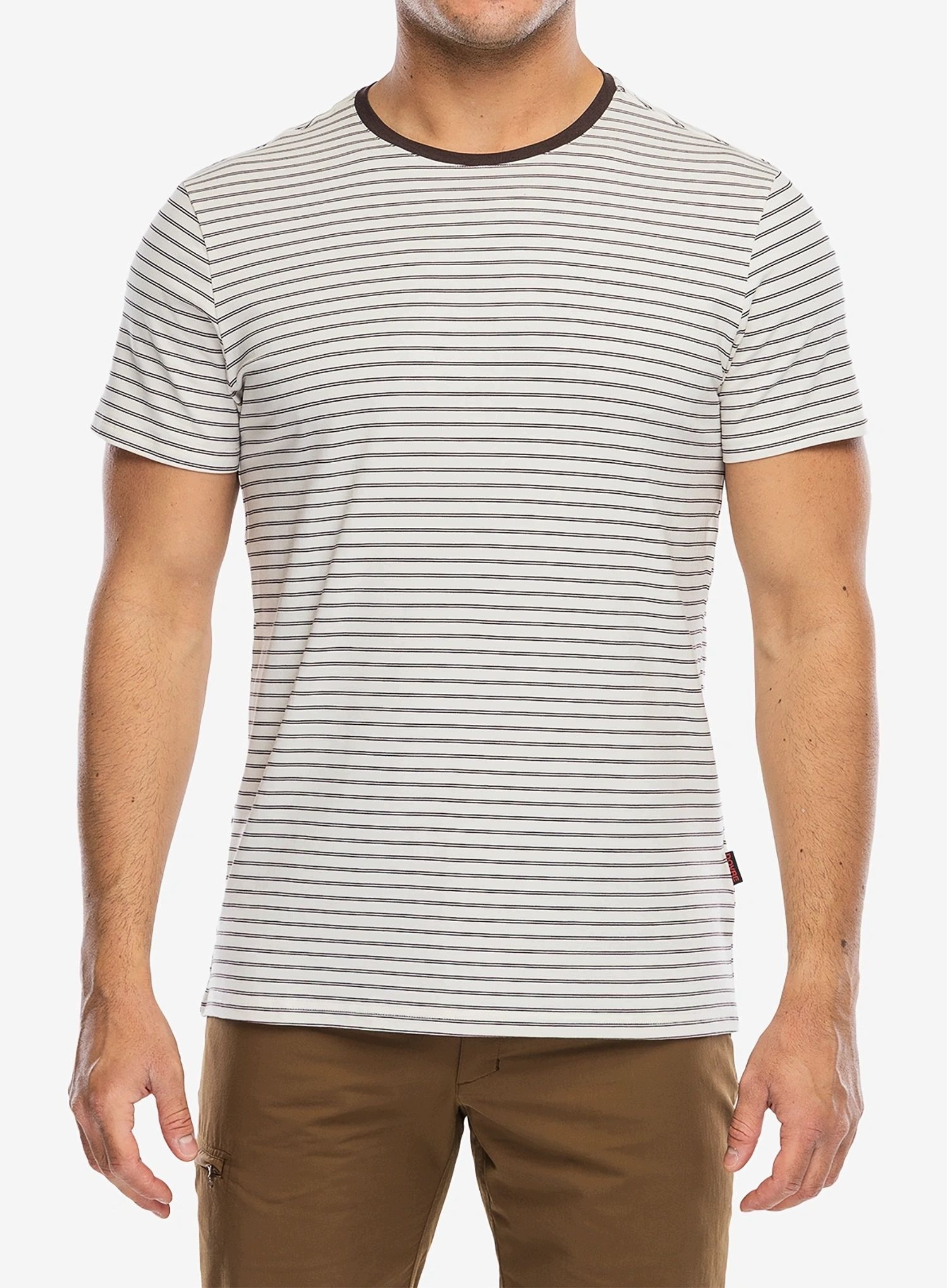 Koszulka Dovre O-neck T-shirt Striped beige M