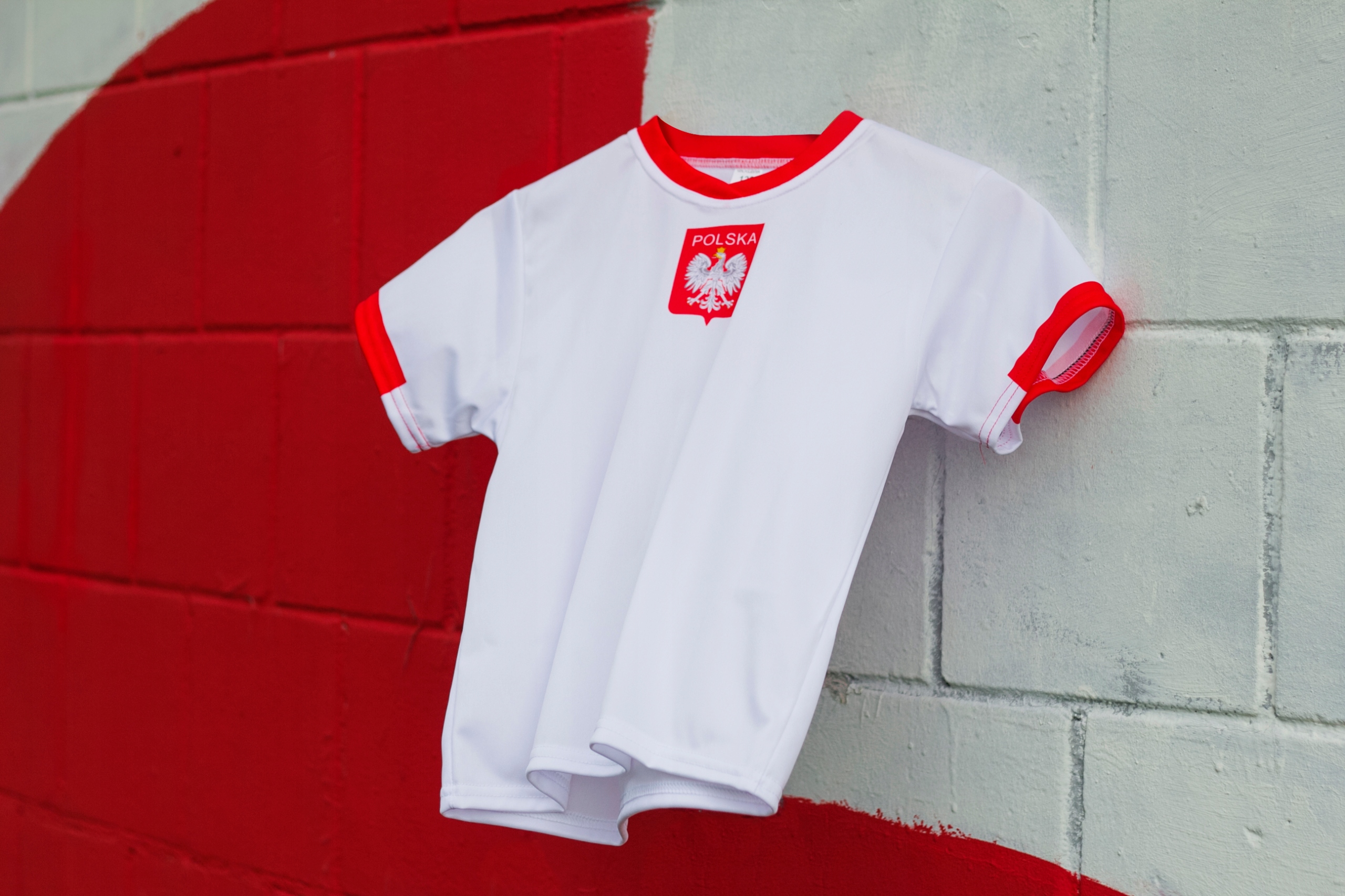 POLSKA Koszulka piłkarska WŁASNY NADRUK np LEWANDOWSKI 152 Rozmiar 152