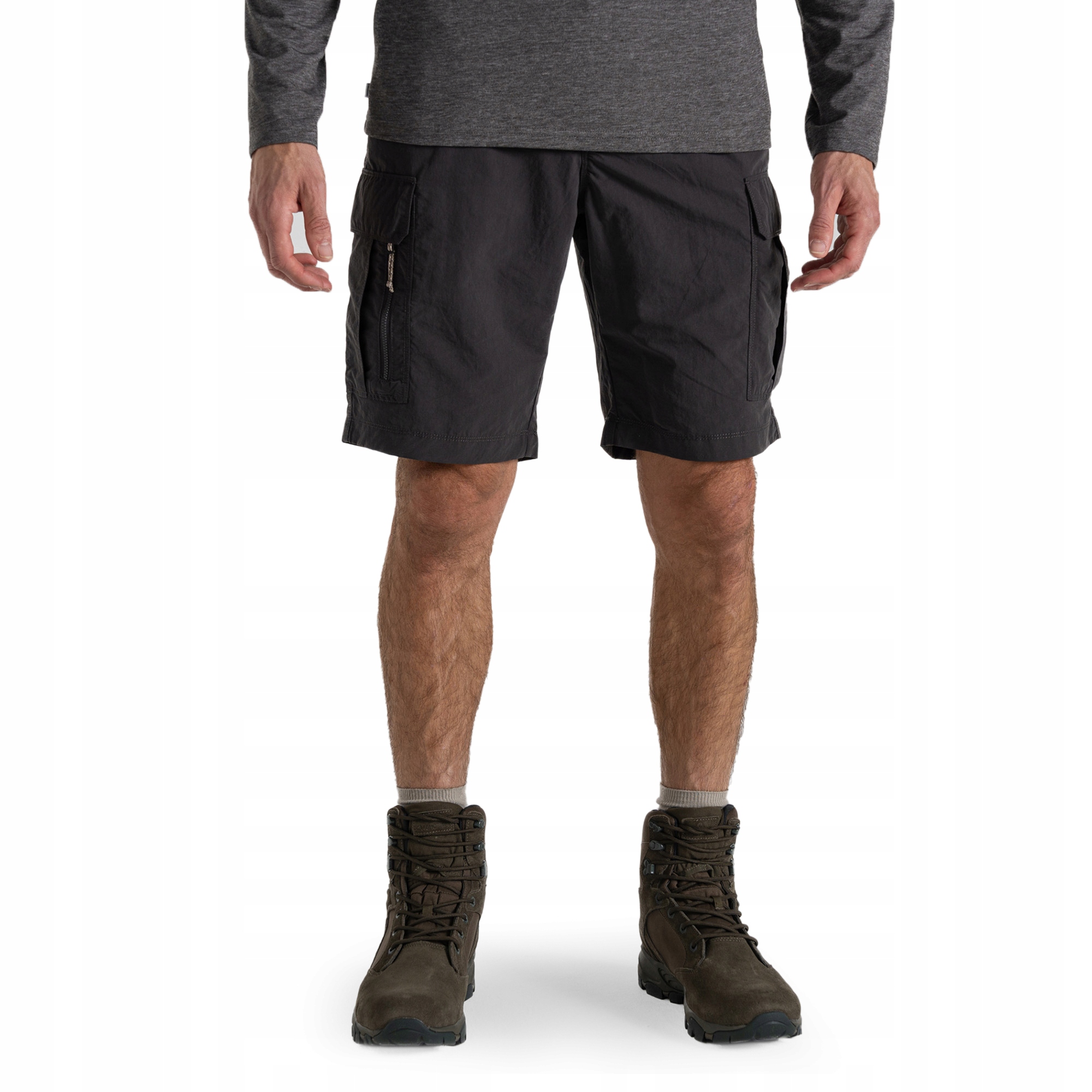Kraťasy Craghoppers NosiLife Cargo Short II black pepper S