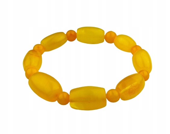 Medový Náramek S Jantarovým Zdobením