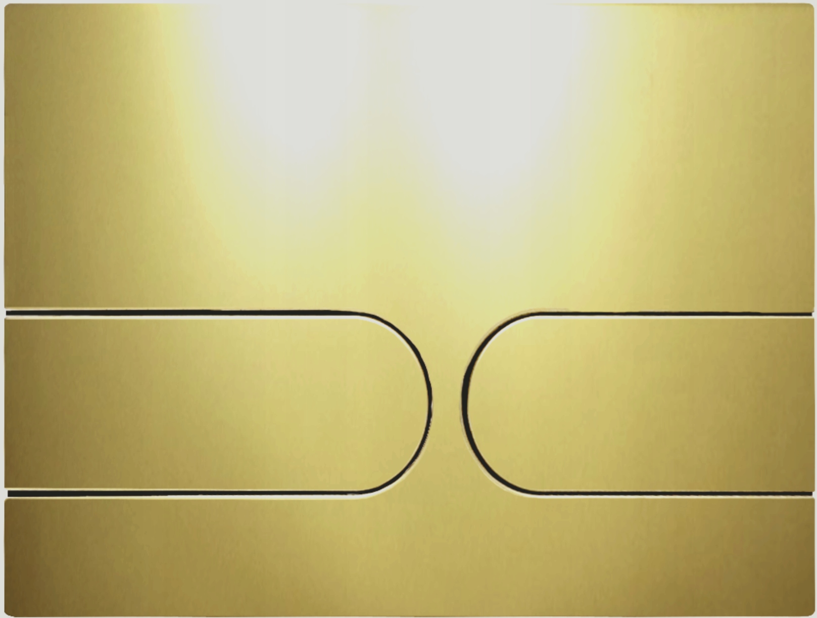 Oceľový splachovací gombík T3 zlatý 5 pre Wc rošt Jomo Werit Jomo Tech