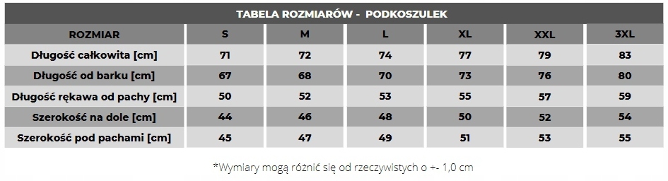 KOSZULKA TERMOAKTYWNA MĘSKA DŁUGI RĘKAW OCIEPLANA PODKOSZULEK POLSKA r. M Linia regular