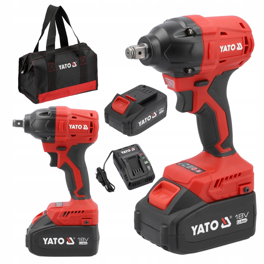 Rázový Uťahovák 18V 1/2'' 350NM Sada 2X 4AH Yato YT-8277925