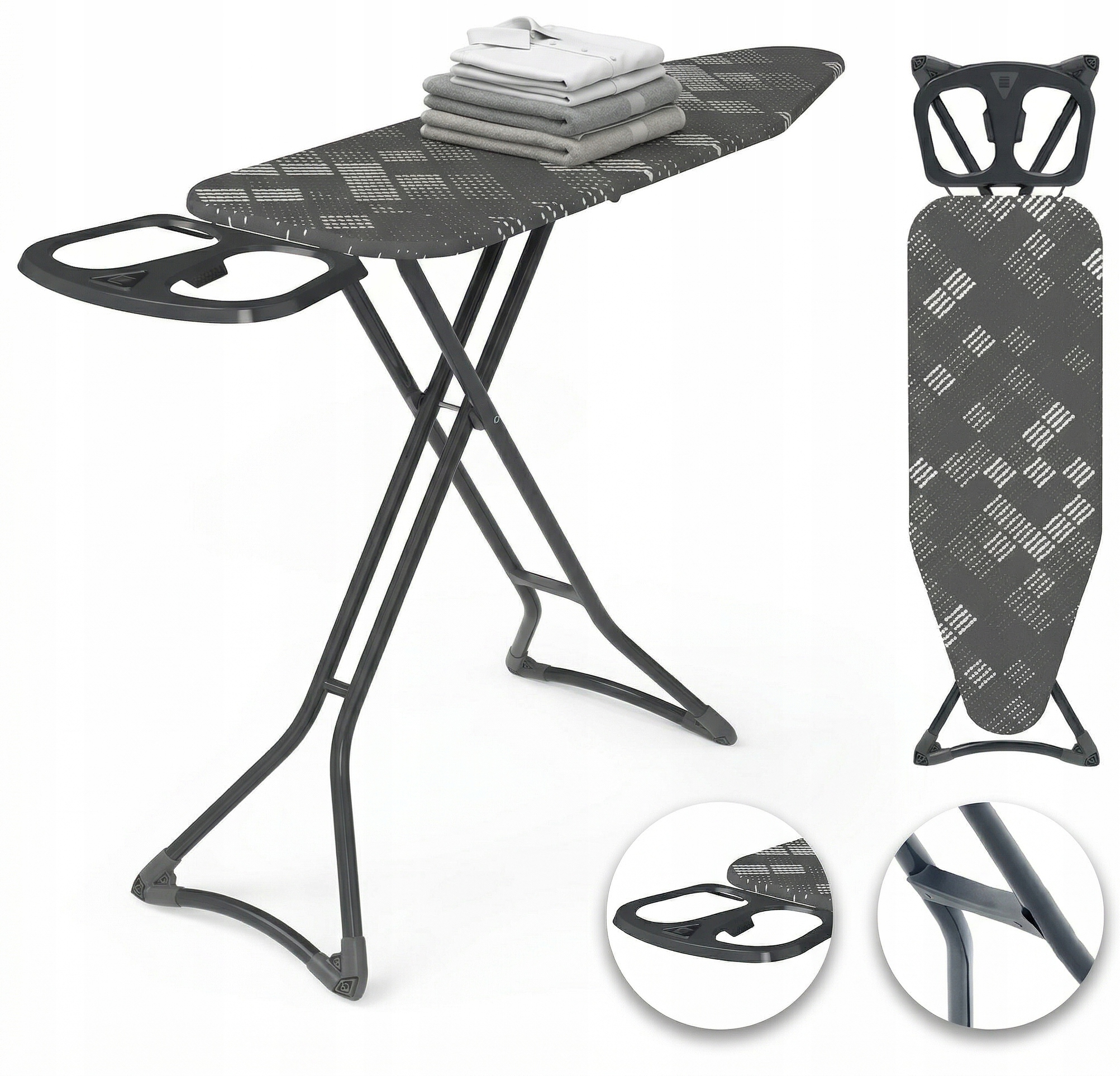 Deska Do Prasowania 120x40cm Promis Comfort Plus solidna Metalowy Blat Duża