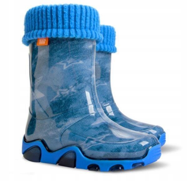 DEMAR kalosze STORMER LUX PRINT AC jeans star, z wyłączeniem izolacji termicznej, rozmiar 28-29