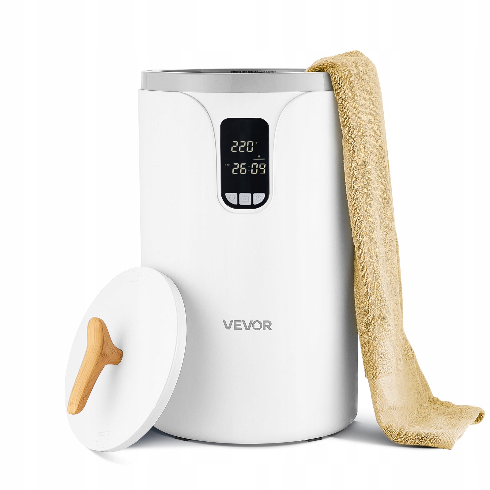 Vevor Ohřívač Ručníků 20 L S Led Časovačem Bezpečný, Velký A Prostorný