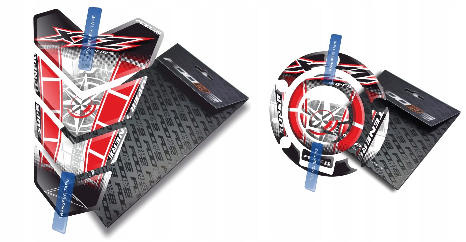 Tank-pad Cap-pad Fooqs Yamaha Xtz Tenere 1200 Bílá Červená