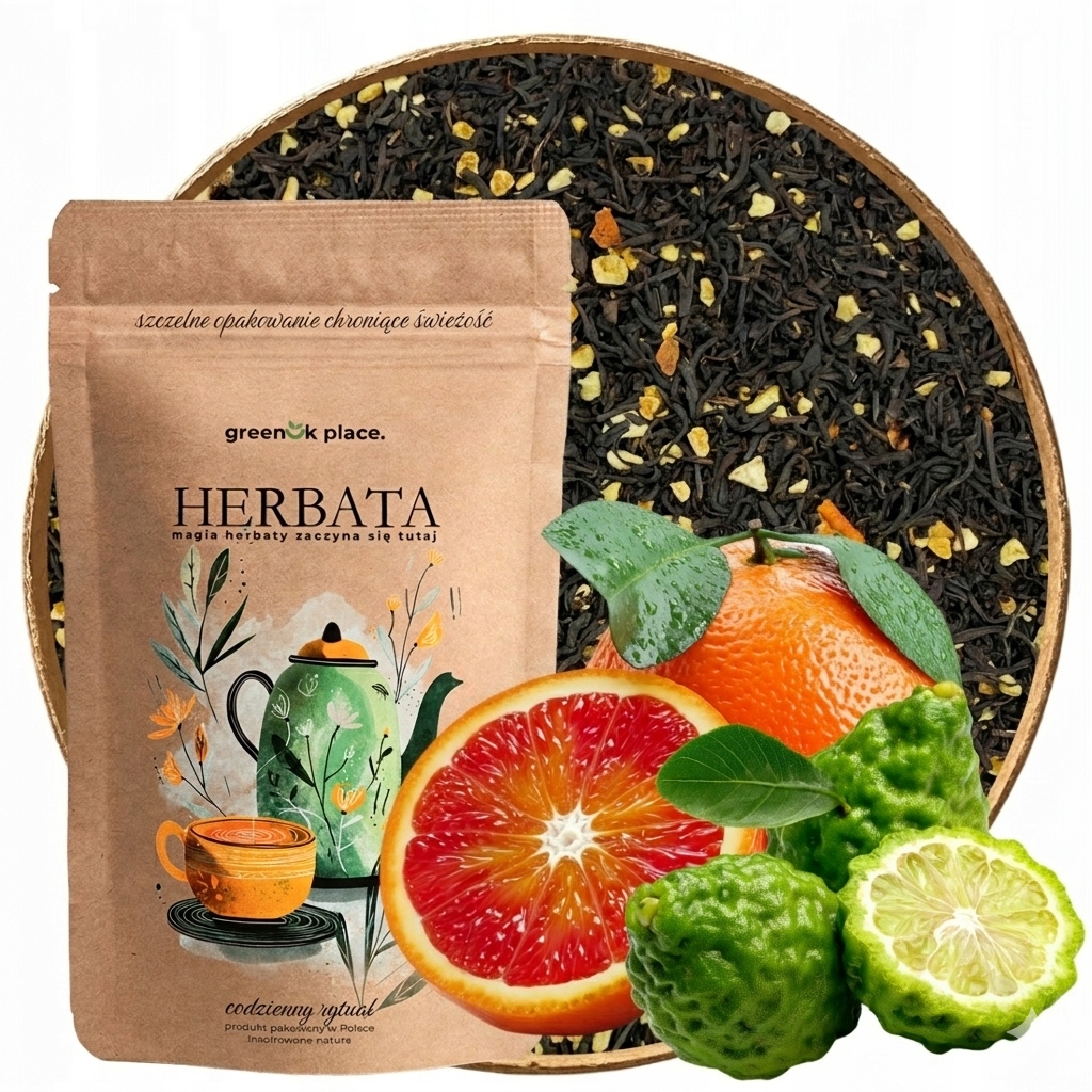 Čaj Earl Grey Pomeranč 1000 g s bergamotem Vysoká Kvalita