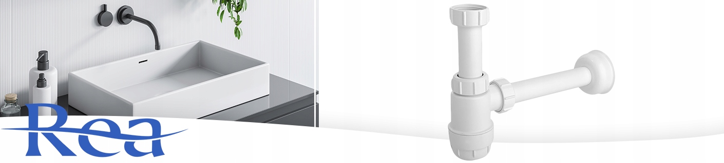 Syfon Umywalkowy Butelkowy Biały Niski Mcalpine Marka McAlpine