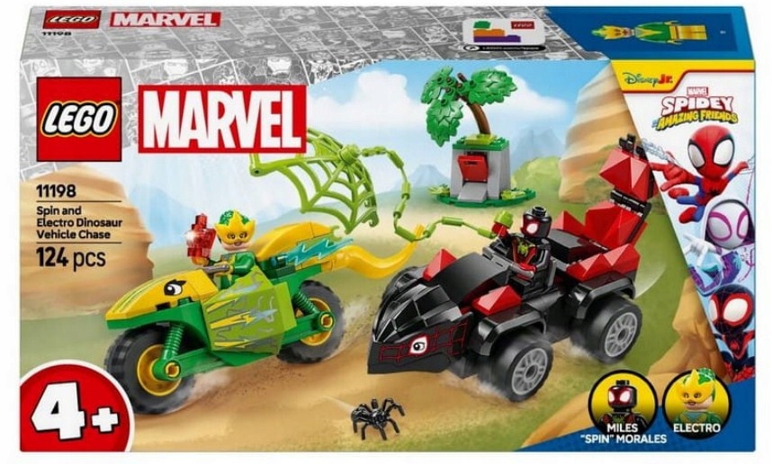Lego Marvel Pronásleduje Elektro V Dinovozidle 11198