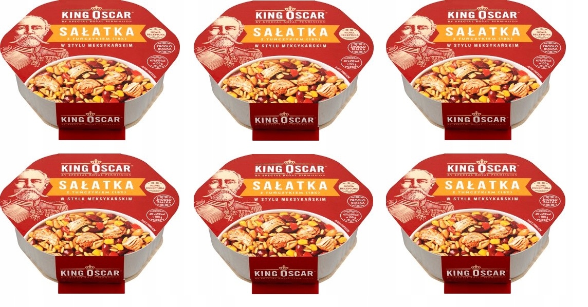 Levně 6 x 220 g King Oscar Salát s tuňákem 18% v mexickém stylu Karton