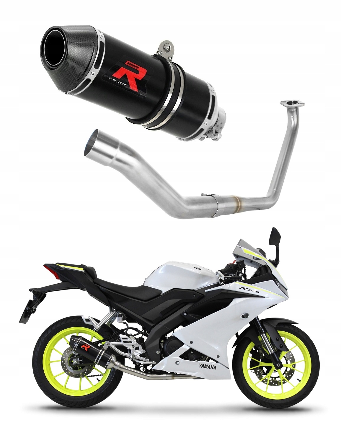 Uklad wydechowy YZF R125 19 21 HP3 BL DOMINATOR