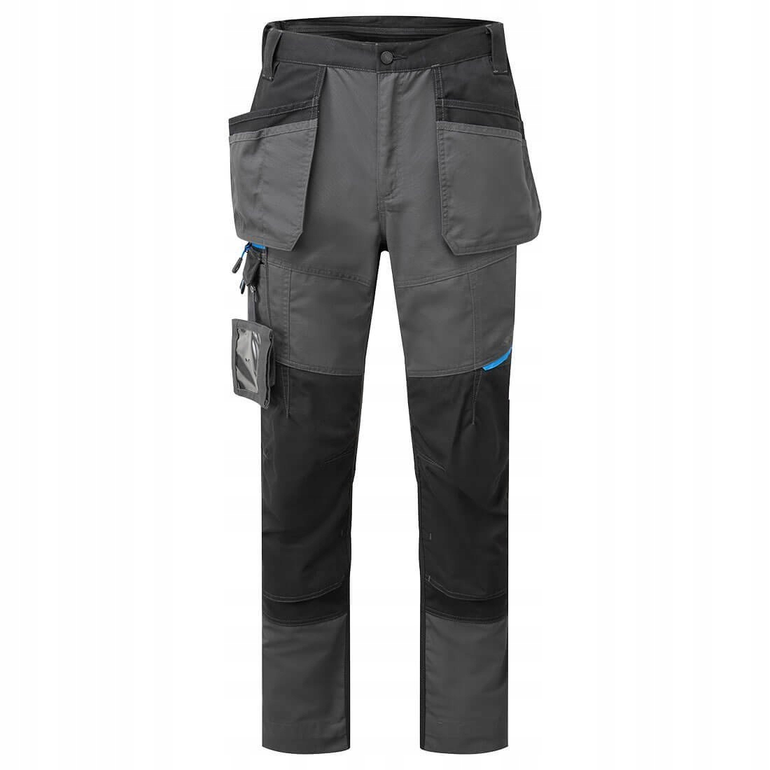 Pracovní kalhoty s kaburami WX3 Slim Fit Metalické Šedé vel. 33