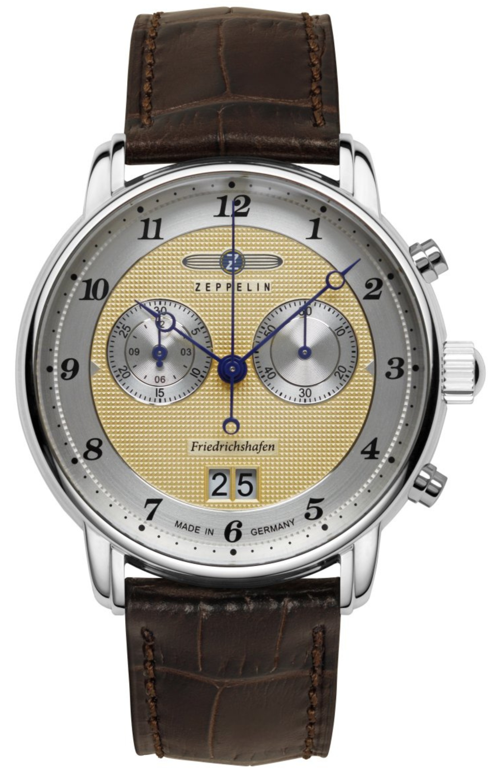 Hodinky Zeppelin 8584-5 Friedrichshafen kožený opasek hnědý