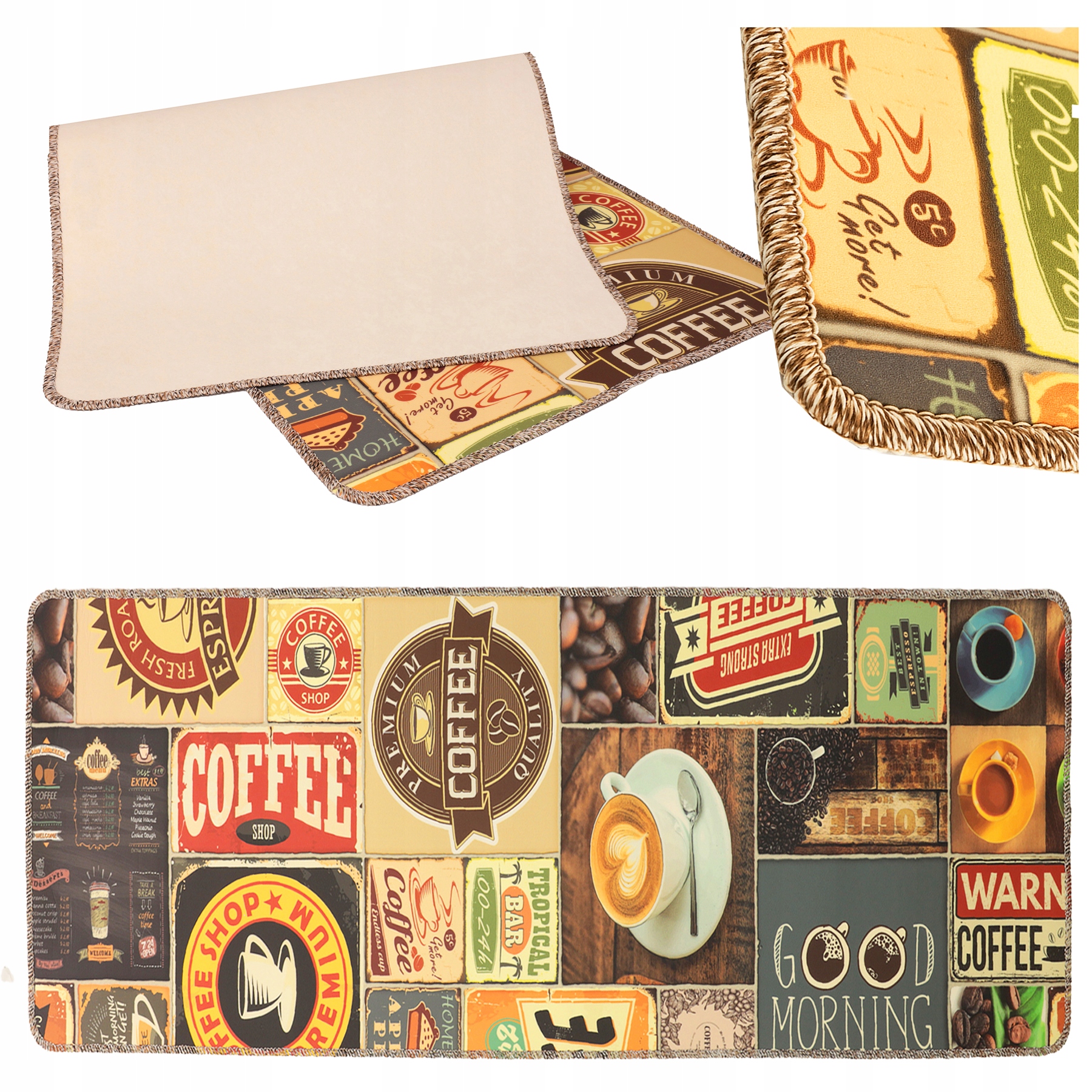 Koberec Běhoun Do Kuchyně Měkký Koberec Do Kuchyně Vinylový Pvc 200 X 80 CM