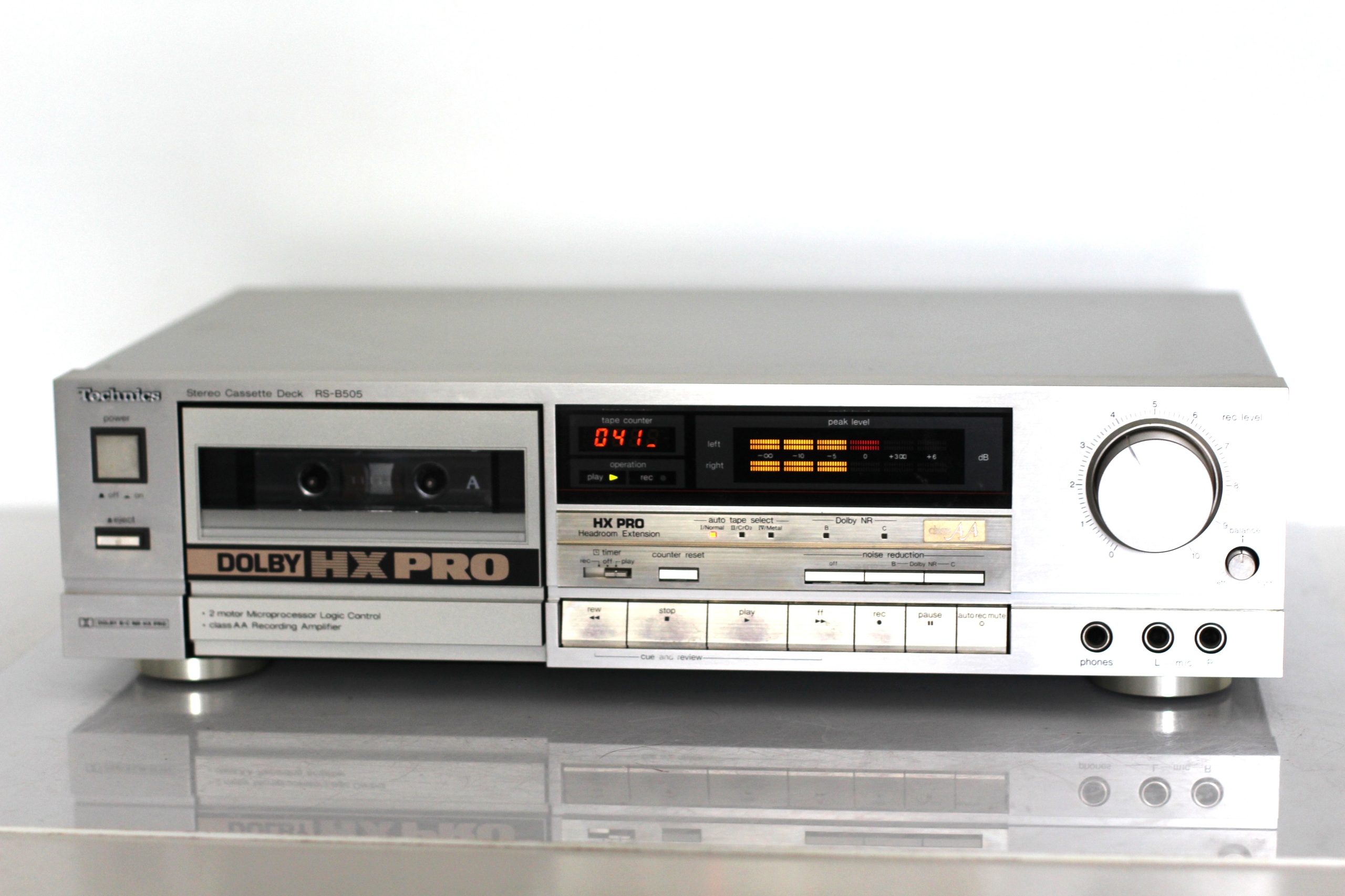 TECHNICS RS-B505 MAGNETOFON DECK JEDNOKASETOWY SREBRNY UNIKAT ŁADNY STAN !
