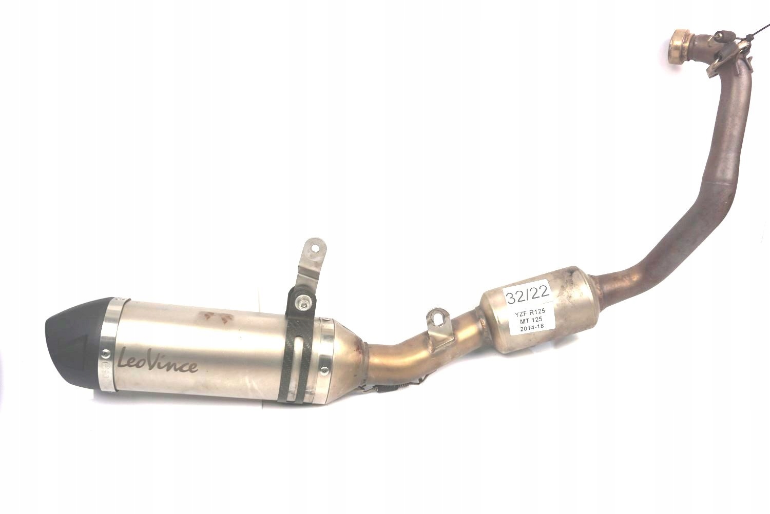 32/22 - Yamaha YZF R125 2014-18 выхлоп Лео Винс глушитель