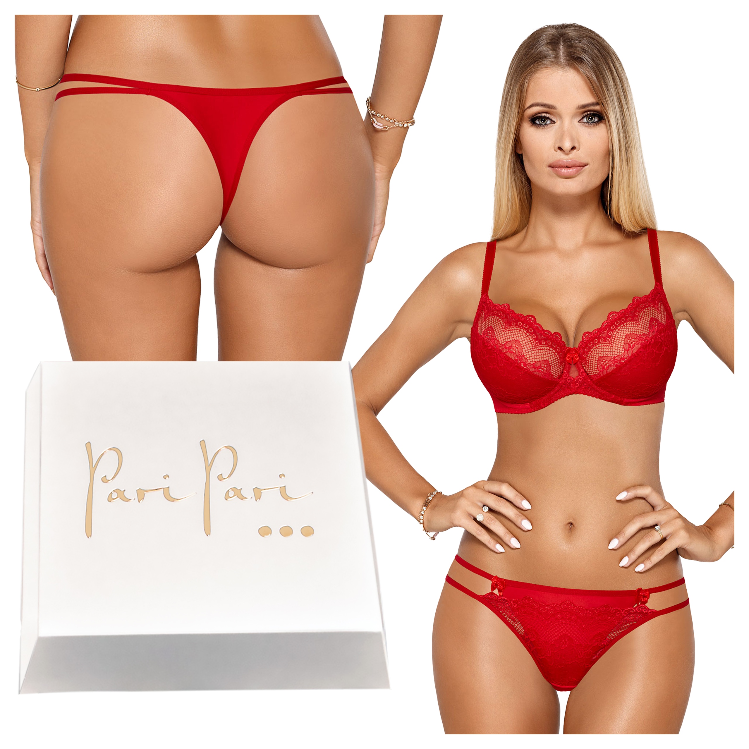 Komplet dámského spodního prádla Sexy podprsenka měkká Soft Tanga jako Dárek