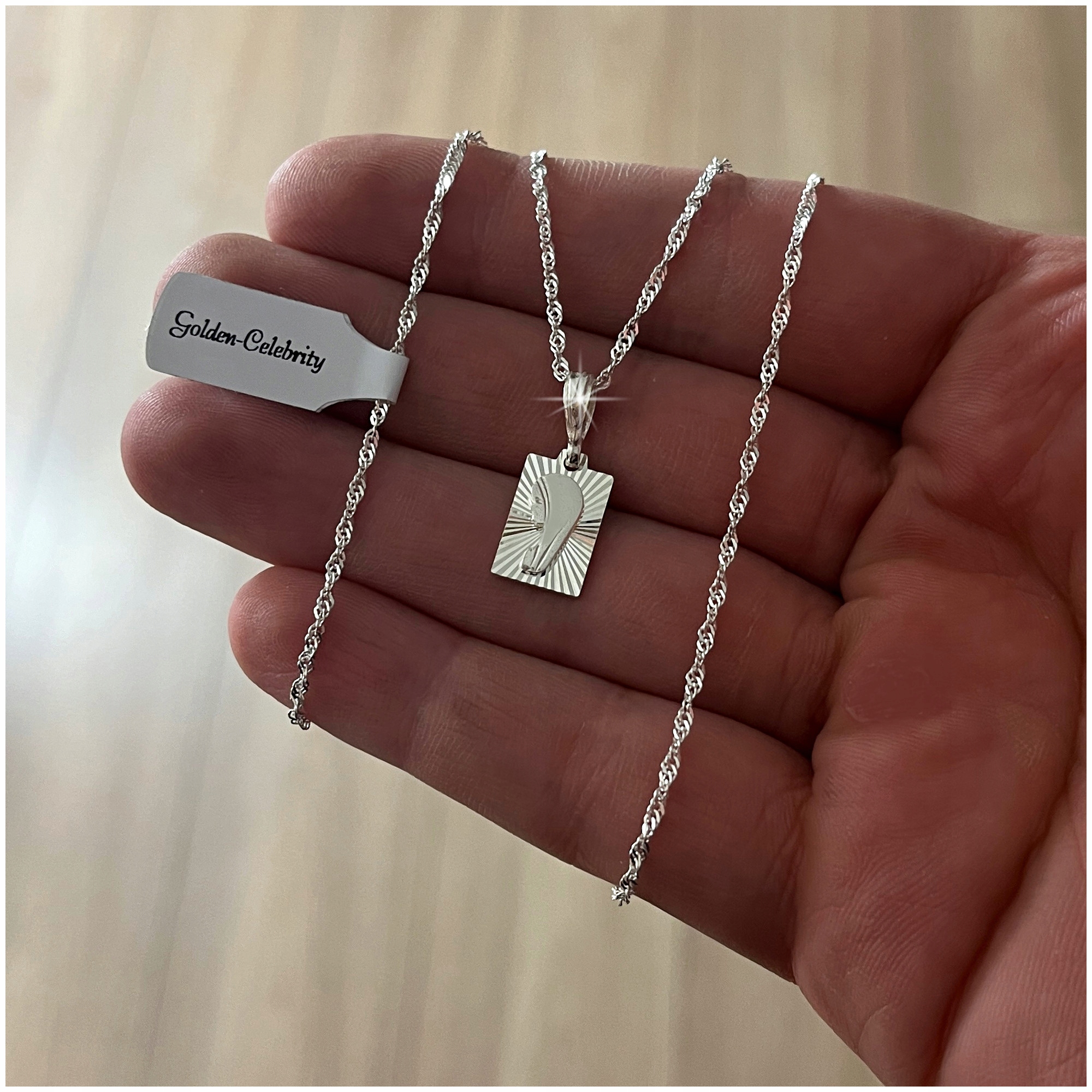 SREBRNY ŁAŃCUSZEK + MEDALIK 925 PREZENT DLA DZIEWCZYNKI NA KOMUNIĘ + GRAWER Kod producenta pamiątka pierwszej komunii świętej srebro 925