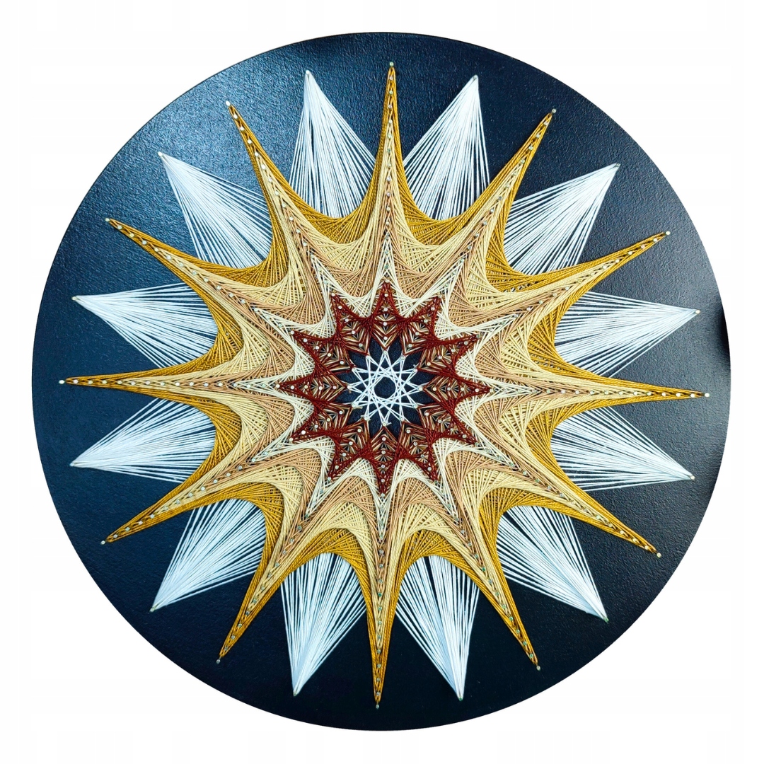 Rozeta Boho s tutoriálem Sada String Art Box