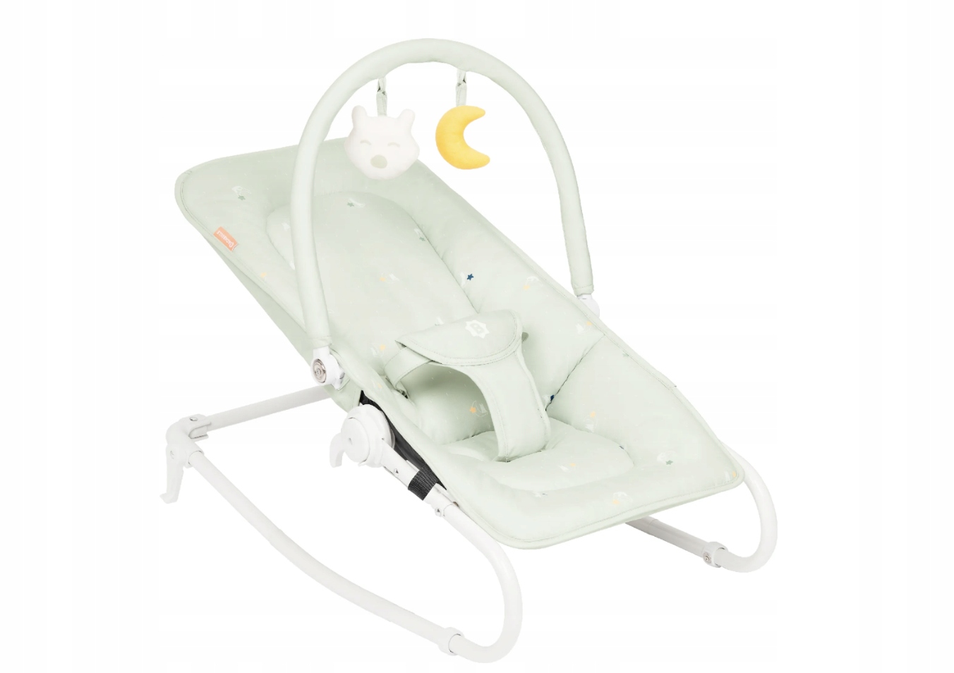 Badabulle Light Green Leżaczek Pałąk Dla Niemowląt Udźwig Do 9 Kg