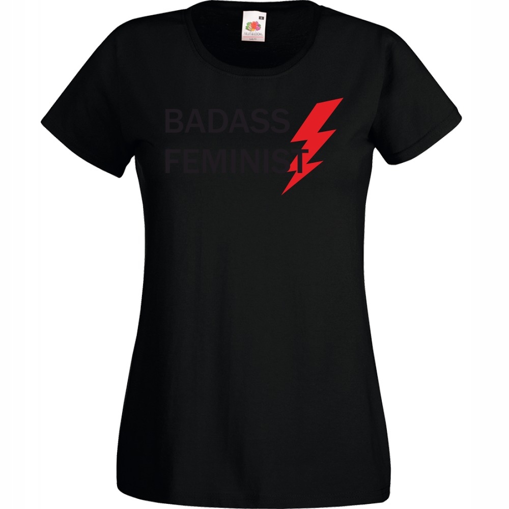 

Koszulka badass feminist feminizm S czarna