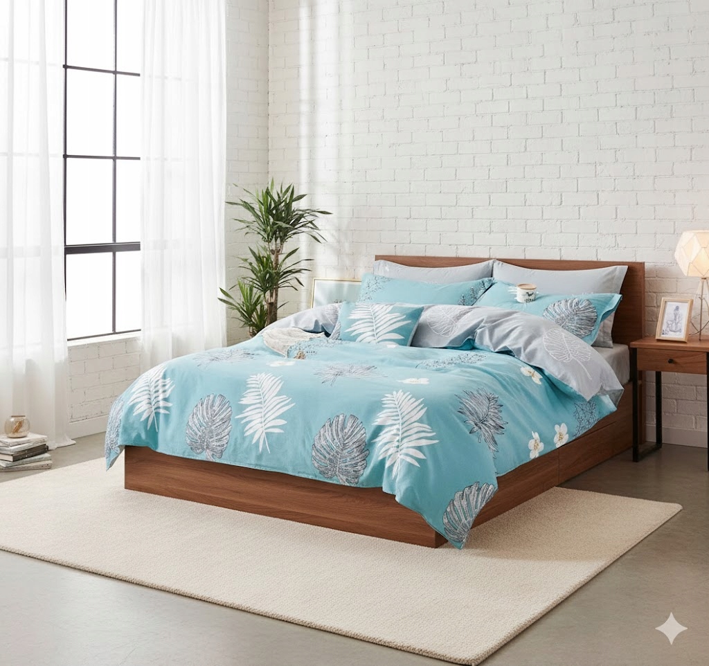 3dílná sada povlečení na peřinu s květinovým vzorem ze 100% bavlny s motivem sedmikrásek, rozměry 220×200