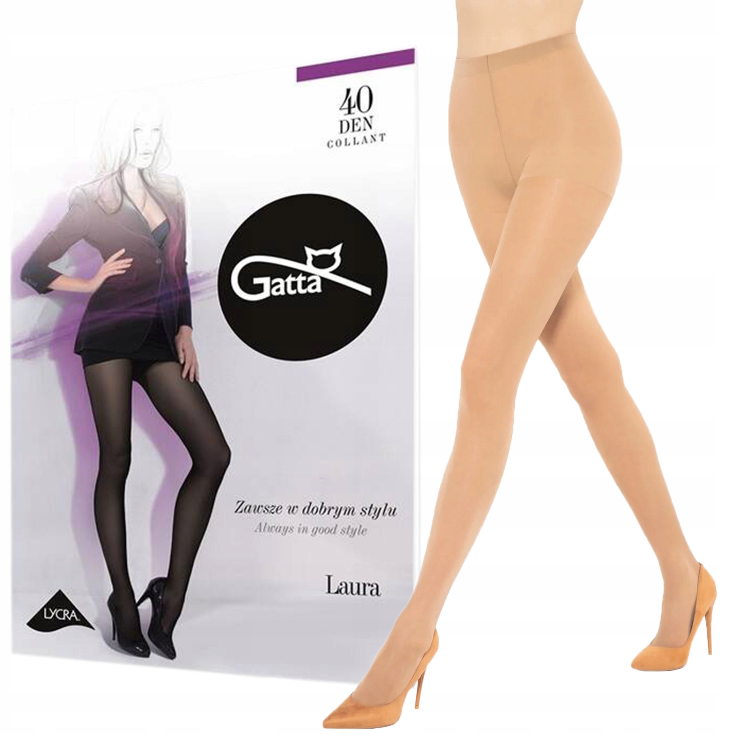 

Rajstopy Gatta Laura 40 den lycra Daino 2-S