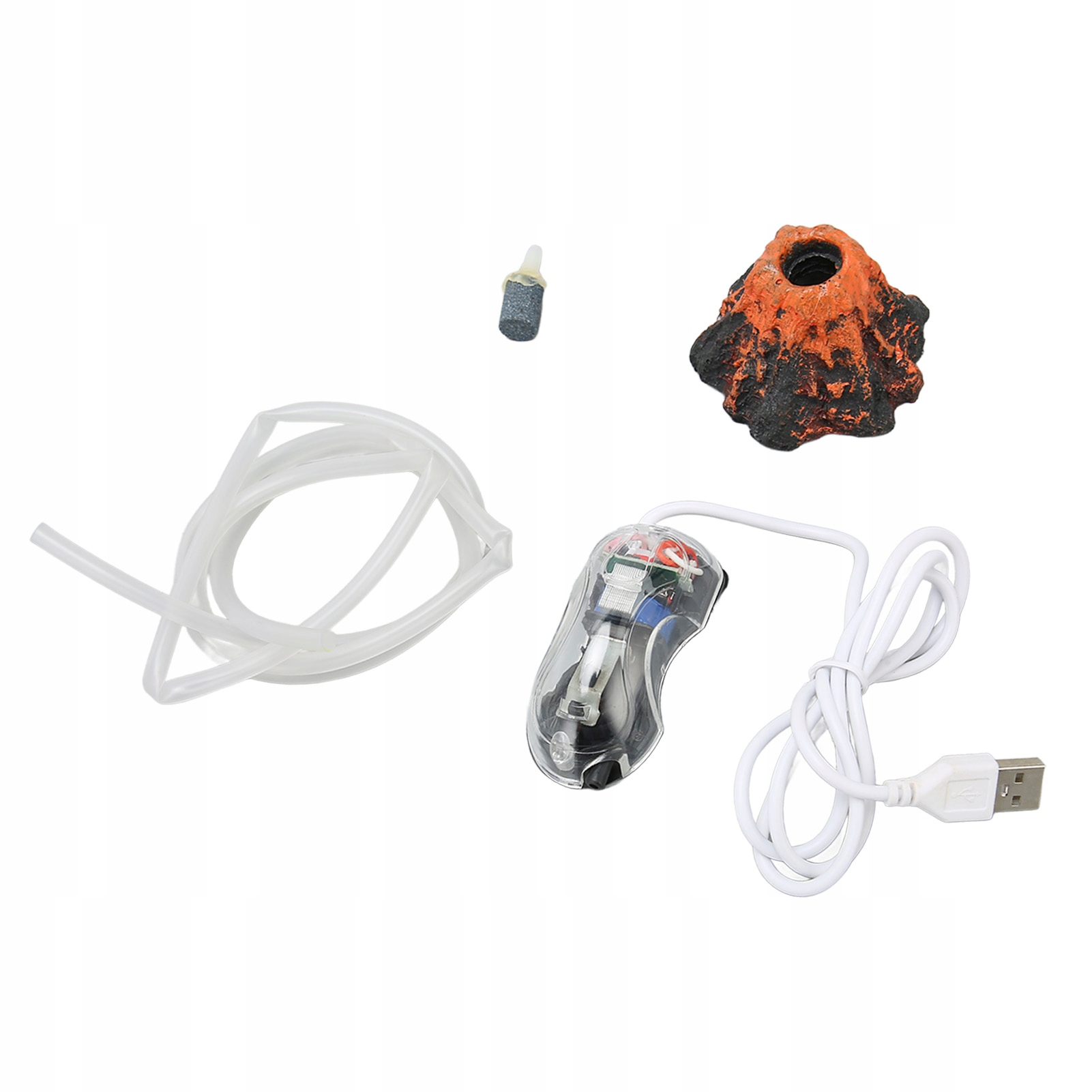 Levně Provzdušňovač Pro Akvárium Sopka Loď Ozdoba