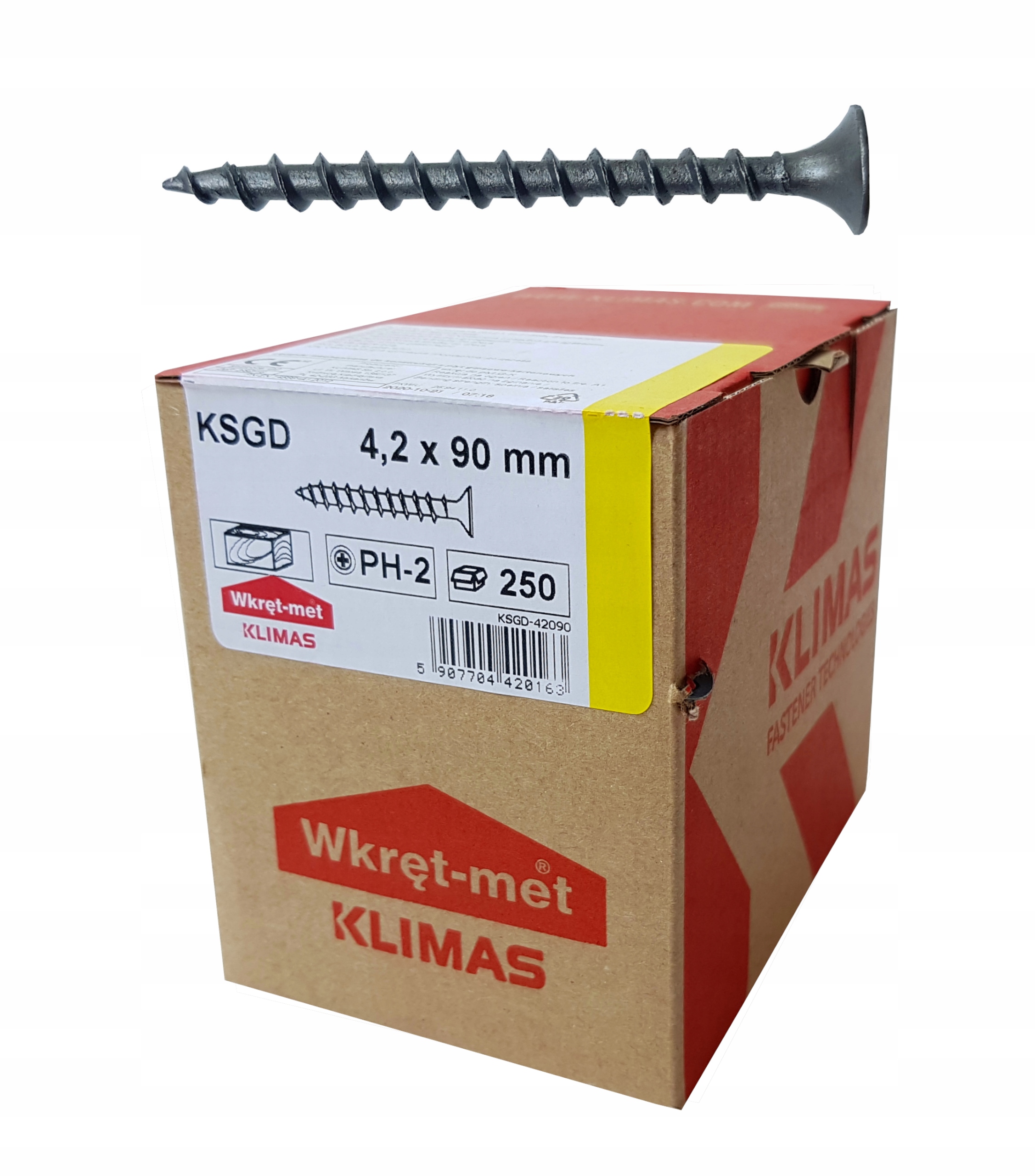 

Wkręty Do Drewna Karton Gipsu Gk 4,2X90MM 250SZT