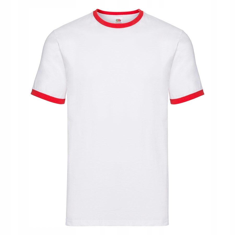 

Koszulka męska Tshirt Ringer Fruit biały/czerw L