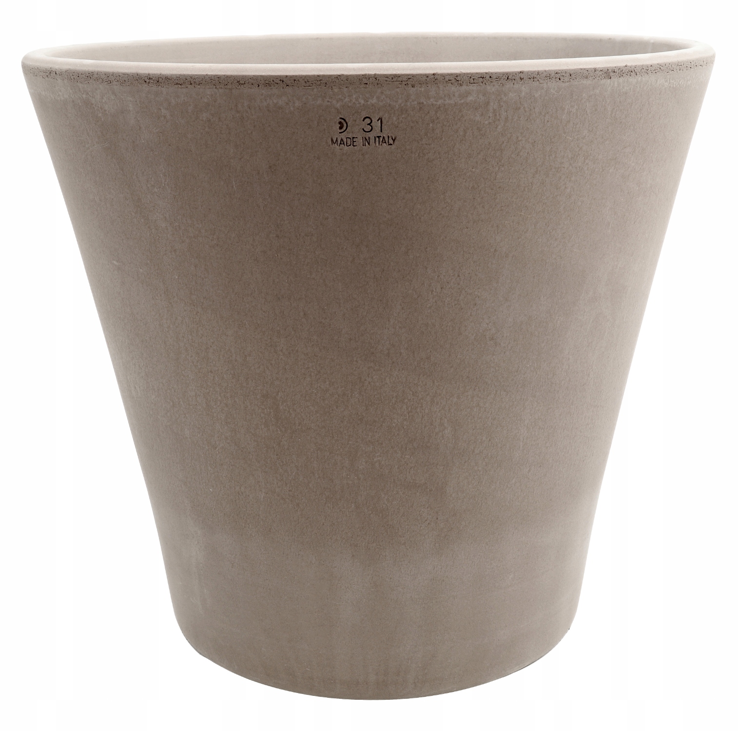 Degrea Doniczka Etna Vulcano D31 Ceramiczna Terakota Szara 31cm Włoska