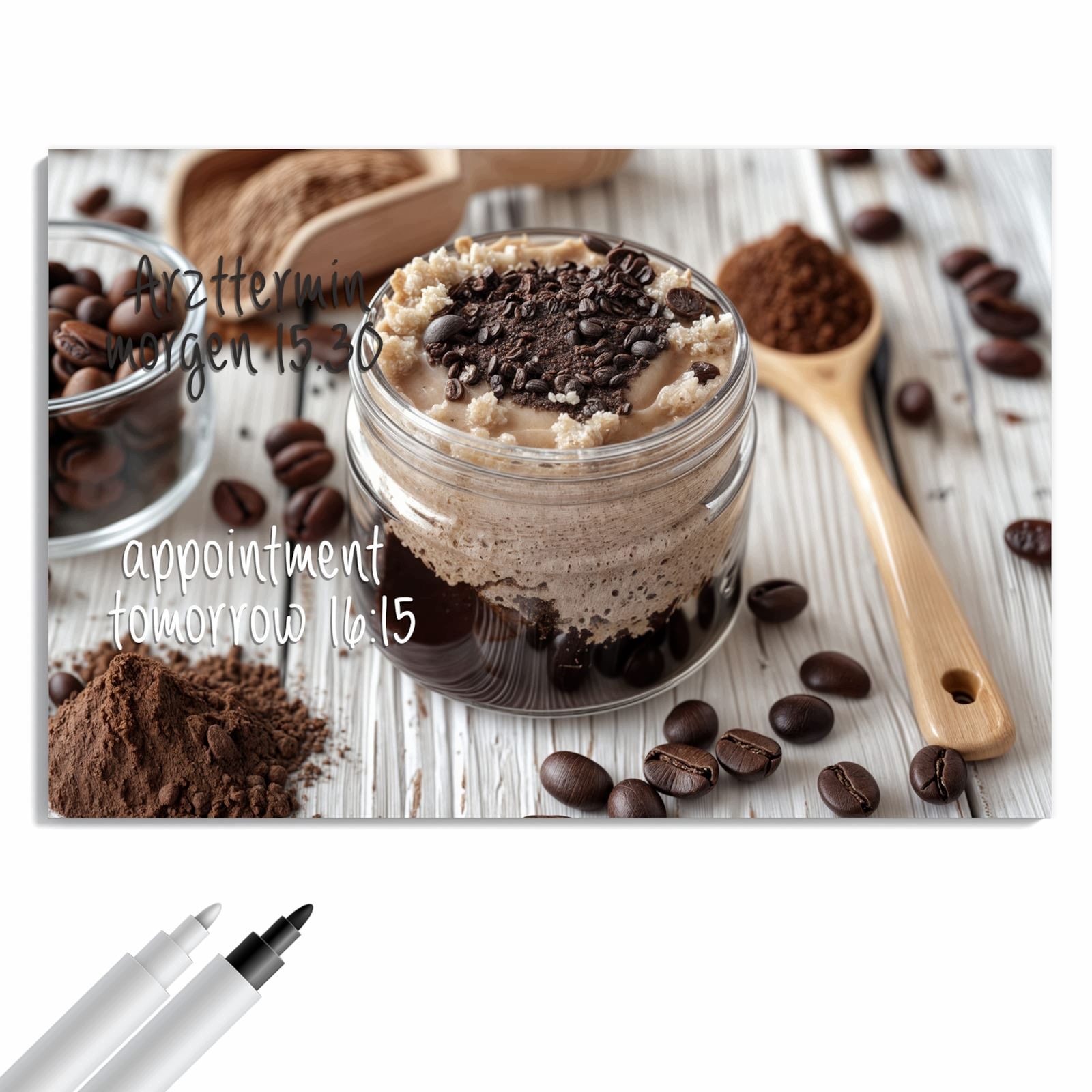 Magnetická tabule Deser kawový Sklo 60 × 40 cm