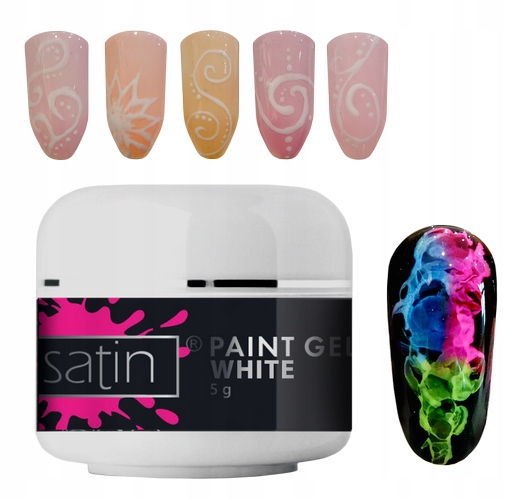 

Paint White Gel 5g Satin Biały Żel Do Zdobień