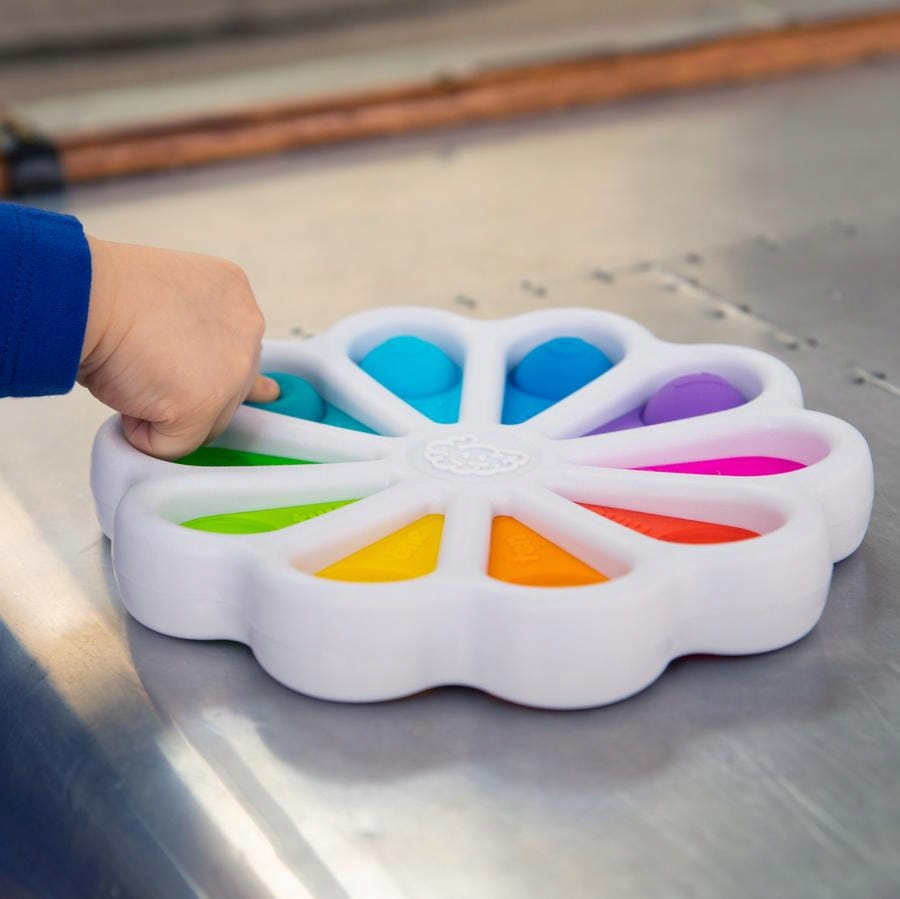 Tęczowe Bąbelki Dimpl Digits Cyferki Literki POP Materiał plastik inny