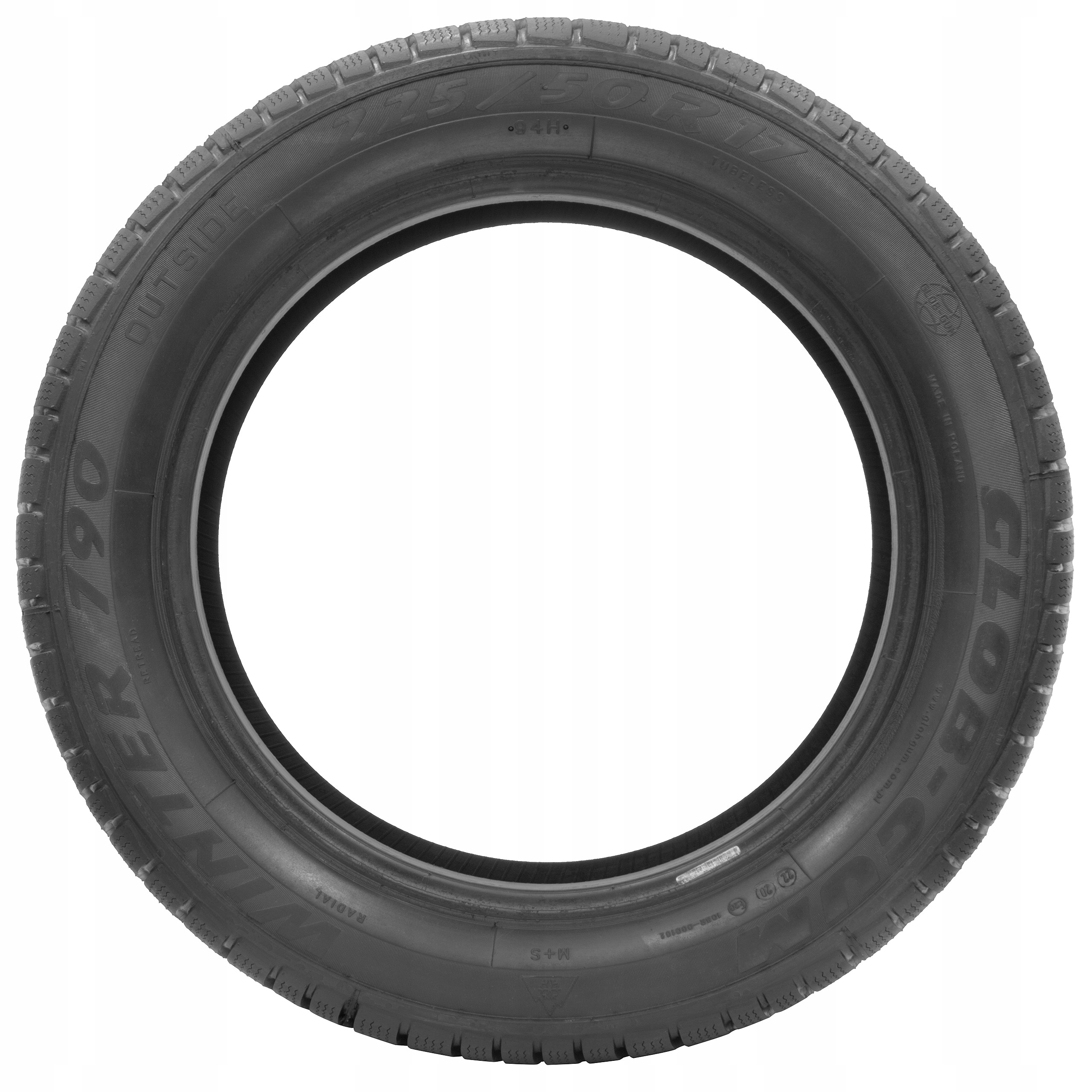 4x Opony bieżnikowane 225/50 R17 zimowe Super Jakość Szerokość opony 225 mm