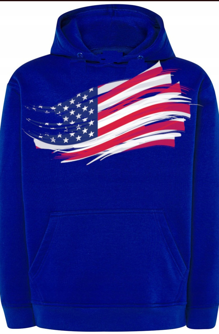 Usa Pánská módní mikina s kapucí a potiskem r.XXL