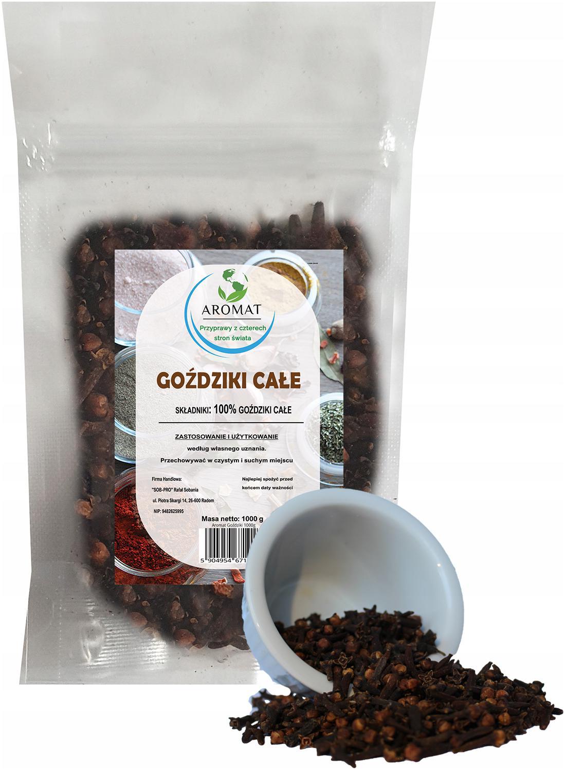 Hřebíček Celý sušený 1 kg| Aromatické Koření Aroma Kvalita| 1000 g