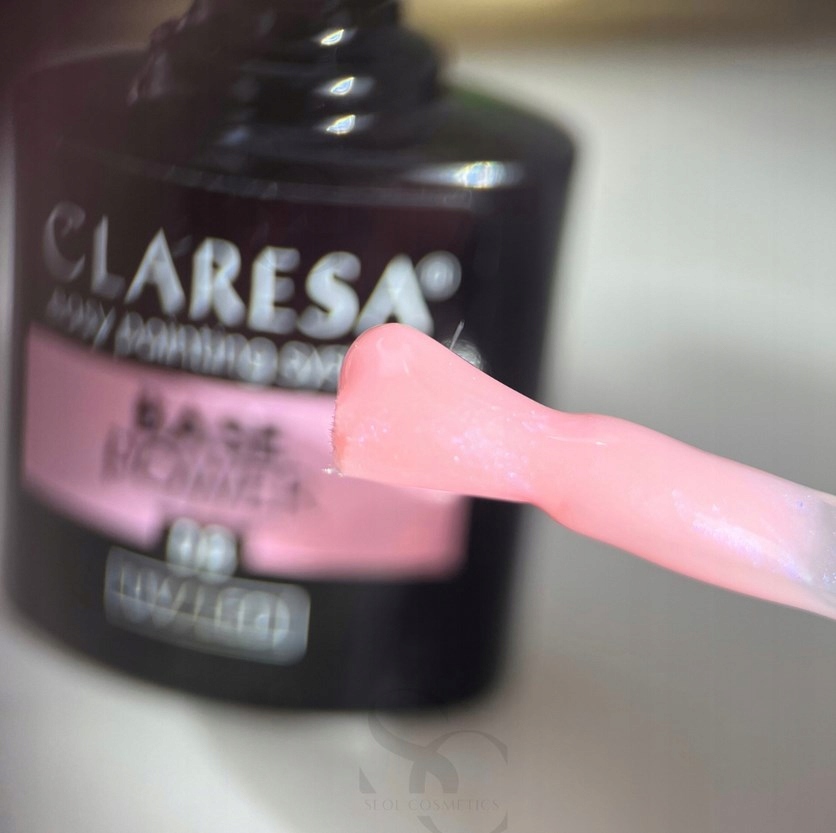 Claresa base power 08 hybrid base, безкислотна, будівельна, глянцево-рожевий — фото 8
