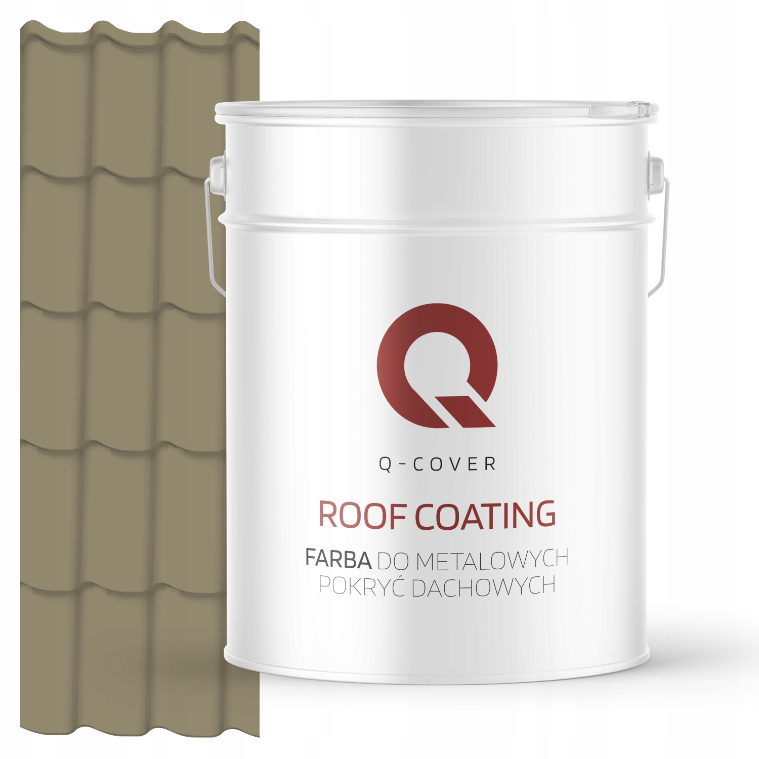 Farba Na Kovové Strechy Z Pozinkovaného Plechu Sivá Žltá Ral 7034 10 L Saténová