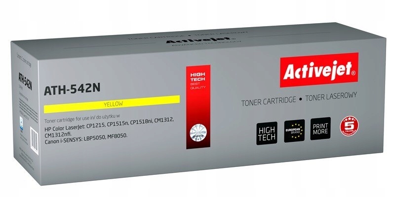 Toner Activejet ATH-542N (zamiennik do Hp 125A CB542A, Canon CRG-716Y; Supr