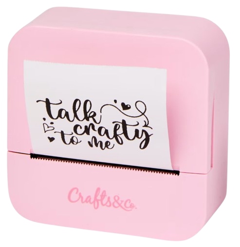 Kieszonkowa drukarka termiczna Crafts & Co Różowa