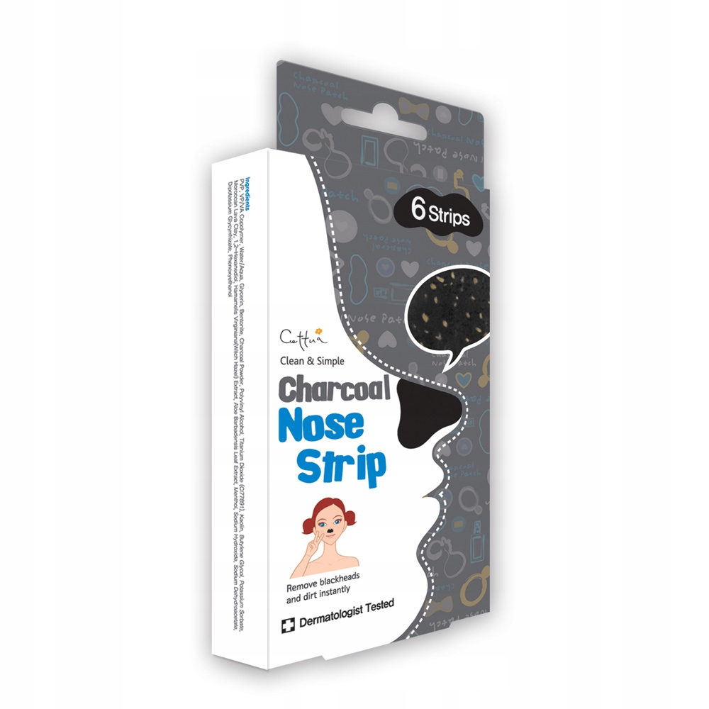 

Cettua maseczka do twarzy 6 ml Charcoal Nose Strip