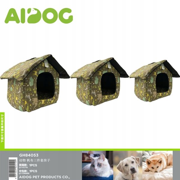 Levně Sada pelíšků pro zvířata 3 kusy s motivem zvířat