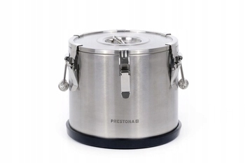 Termos 15 l ze stali nierdzewnej do transportu żywności z podstawą PRESTONA