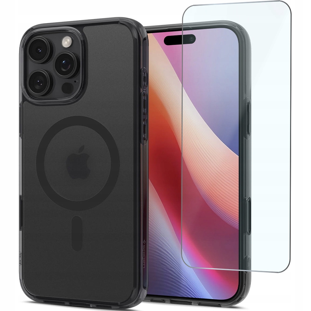 Etui Spigen do iPhone 16 Pro, mocne, ochronne, case do MagSafe szkło